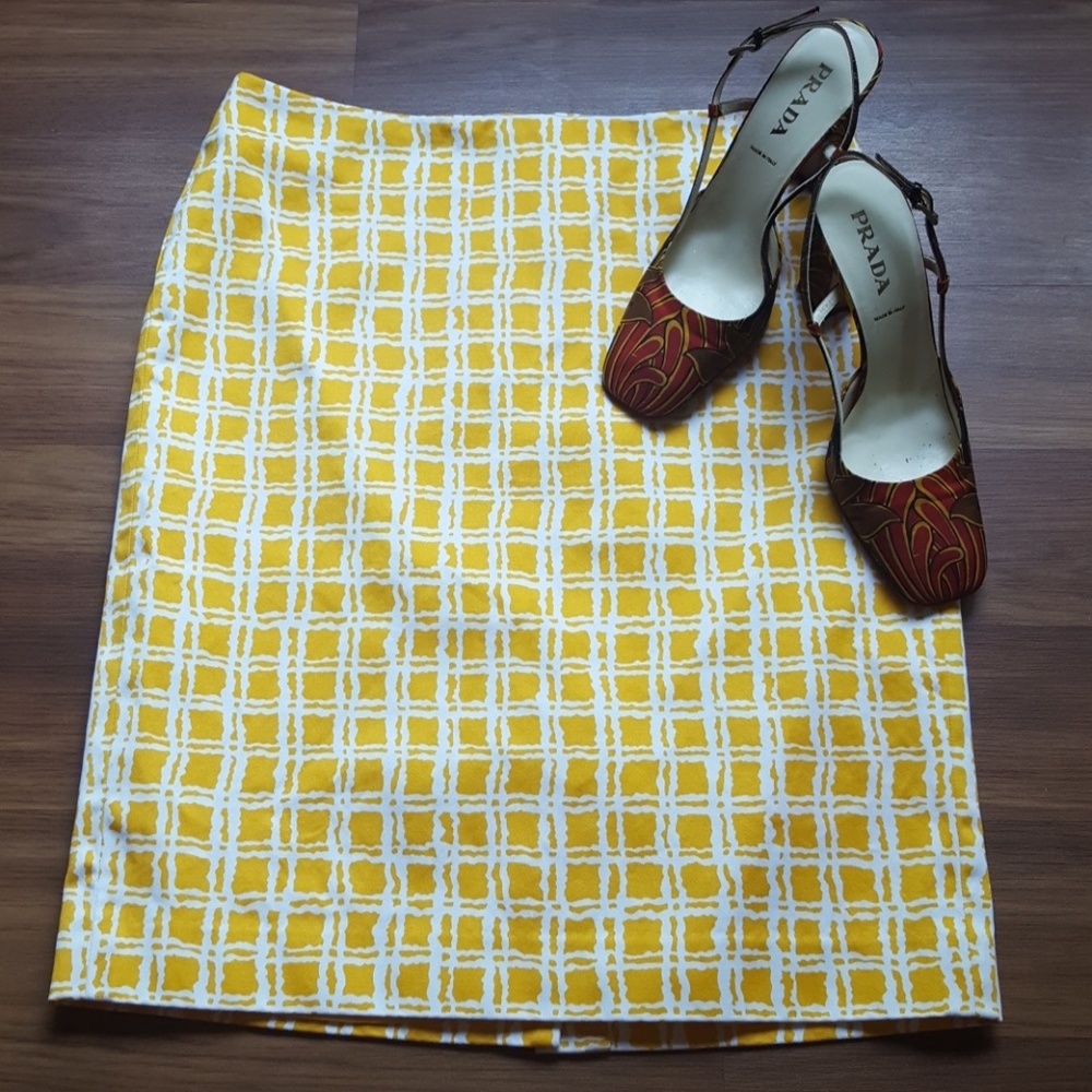 The Limited Yellow Pencil Skirt